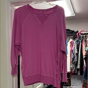 Zenana Pink Sweatshirt W/pockets — NWOT!